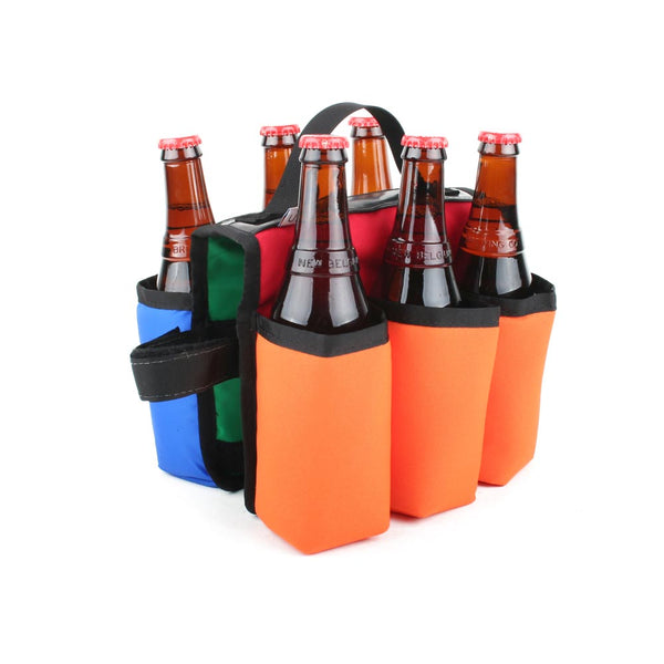 Sixer 6-Pack Insulated Beverage Caddy Green Guru Gear