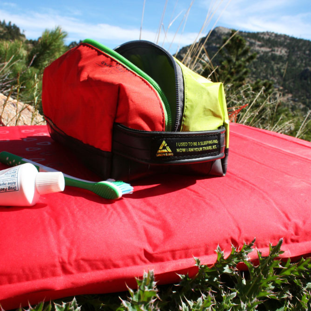 Upcycled Sleeping Pad Travel Kit- Only Available At REI Green