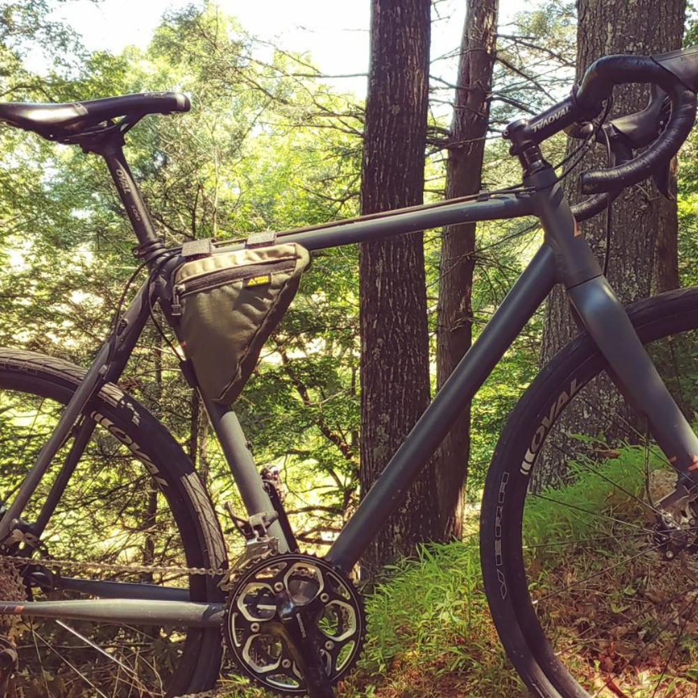 best frame bag for gravel bike Green Guru Gripster Frame Bag, Camo