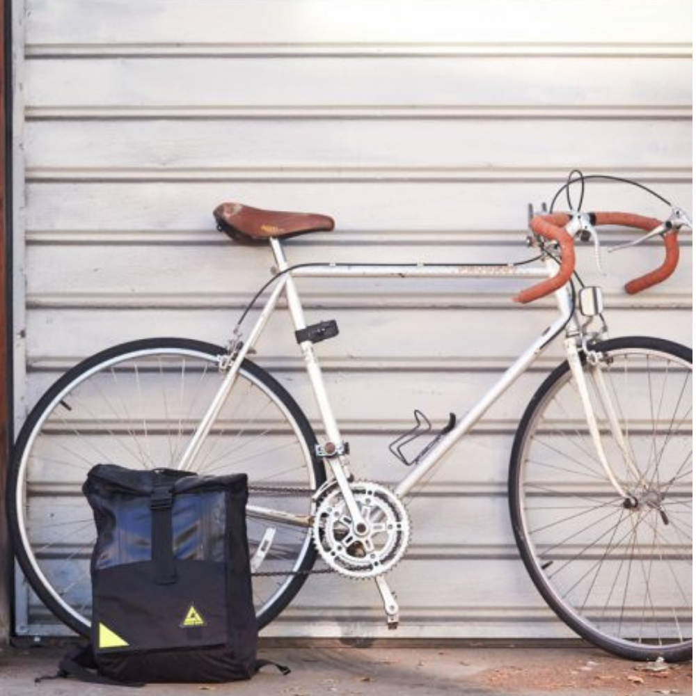 Commuter 24L Backpack- Made in USA- Recycled Bike Tubes - Green Commuter 24L Backpack- Made in USA- Recycled Bike Tubes - Green