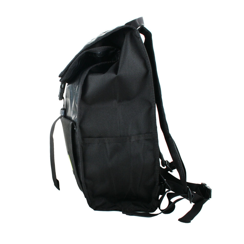 Black Commuter recycled-fibre backpack
